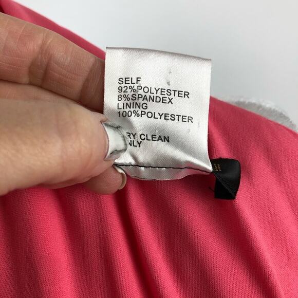 Tadashi Shoji One-Shoulder Bandage Party Cocktail Sheath Midi Dress Size Small - Picture 12 of 15